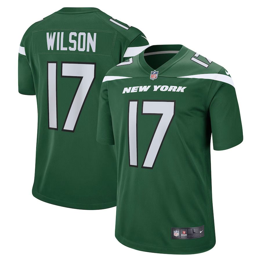 Men New York Jets #17 Garrett Wilson Nike Green Player Game NFL Jersey->youth nfl jersey->Youth Jersey